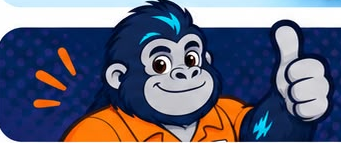 Gorilla giving a thumbs up